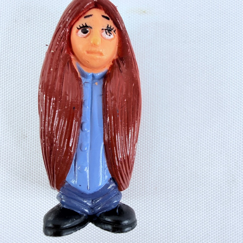 Homies Mijos Angel Baby Figurine Vintage Toy David Gonzales Girl Red Hair Blue
